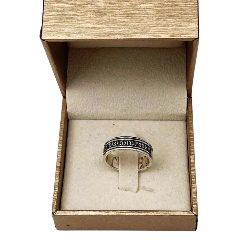 Sterling Silver Ten Sephirot and Ana Bekoach Kabbalah Ring - Image 8